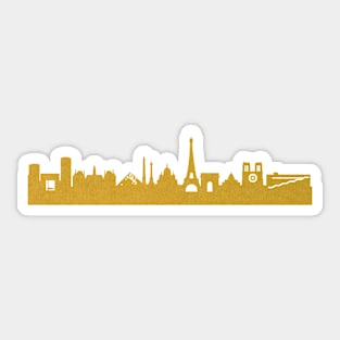 Golden Paris Sticker